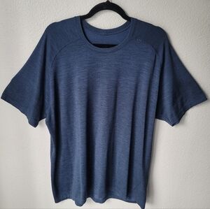 Lululemon Metal Vent Tech Short Sleeve Athletic Tee Get Outside XXLarge T Blue